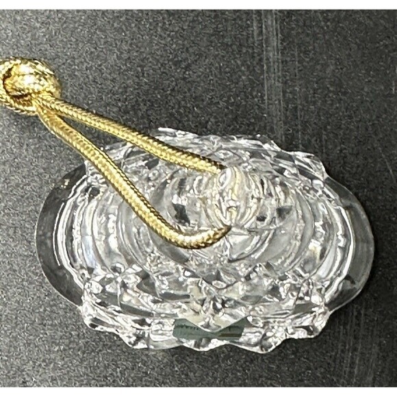 Lot of 3 Glass and Crystal Bells Mikasa Christmas Tree Bell Happy 5th Bell - Picture 12 of 16